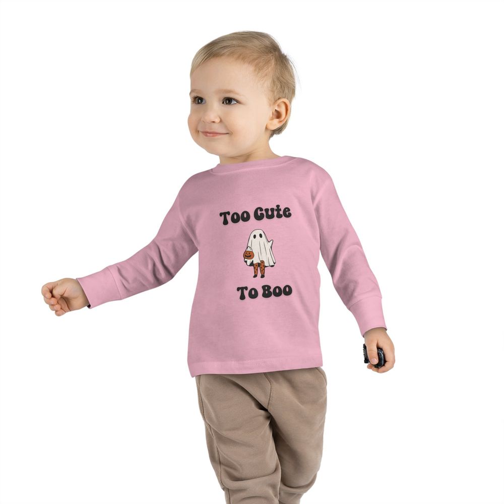 Too Cute to Boo - Toddler Long Sleeve Tee
