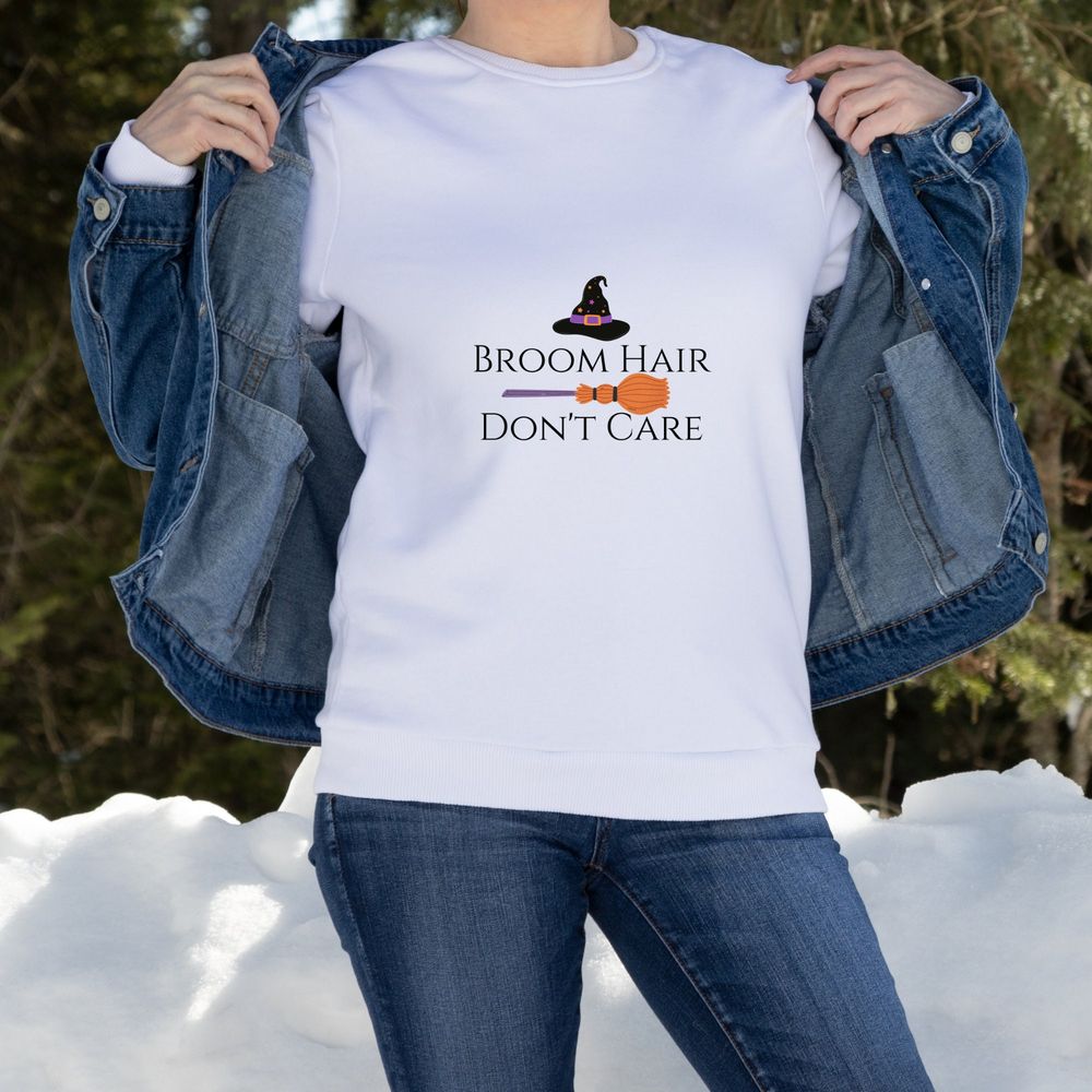 Broom Hair Don't Care - Comfort Colors - Long Sleeve T-Shirt...